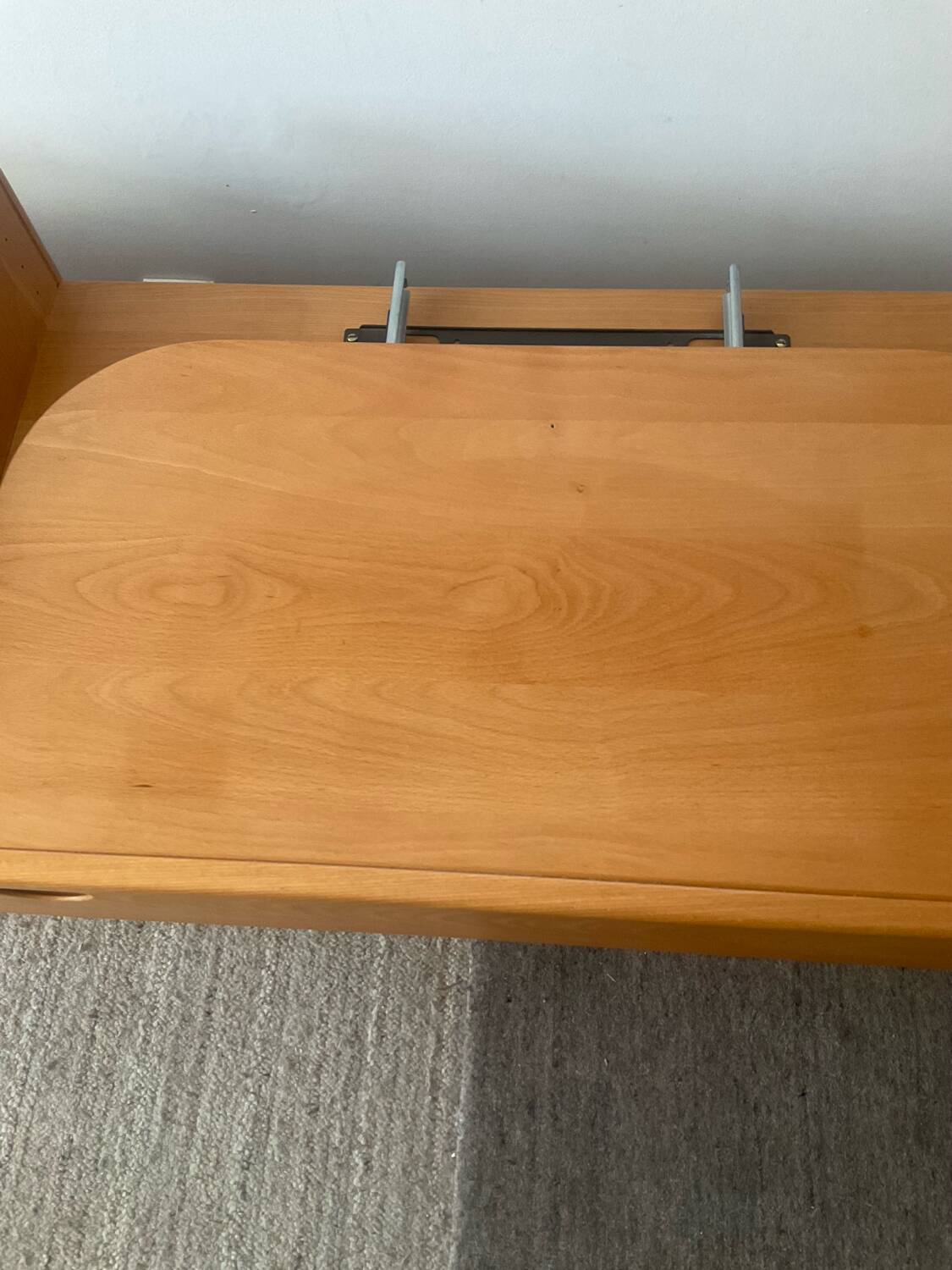 Danish TV cabinet in solid beech from the 70s-80s