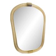 Venetian Style Murano Glass Mirror with Twisted Torciglione Frame