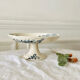 Serving dish with foot and old compotier in iron clay Sevigné HB & Cie