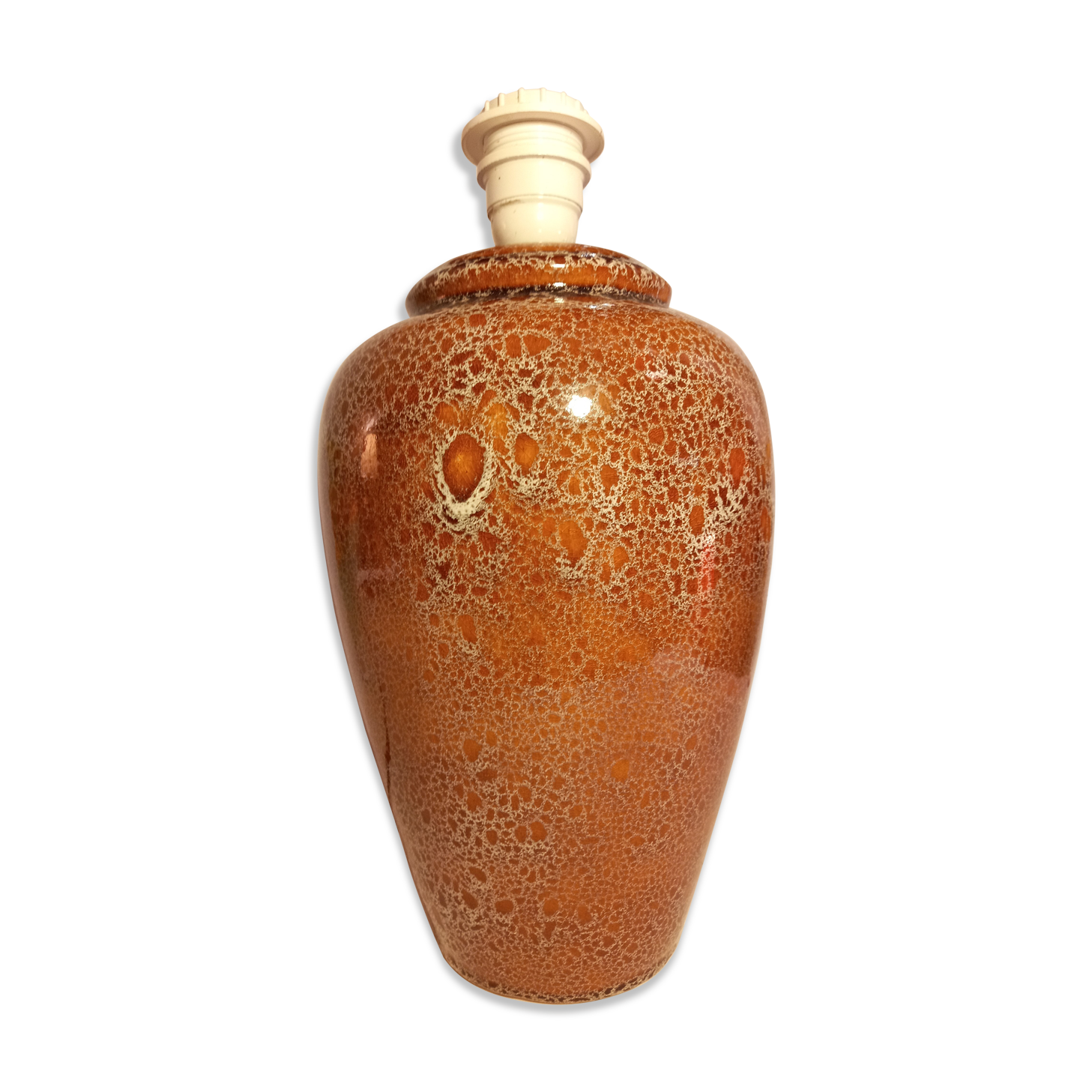 Enamelled sandstone lamp foot 70/80