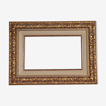Gilded wood frame 39x28,5 foliage 27x16 cm condition neut SB