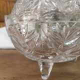 Bonbonnière verre ciselé