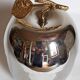 Apple ice bucket in silver metal signed Daniel CREGUT vintage