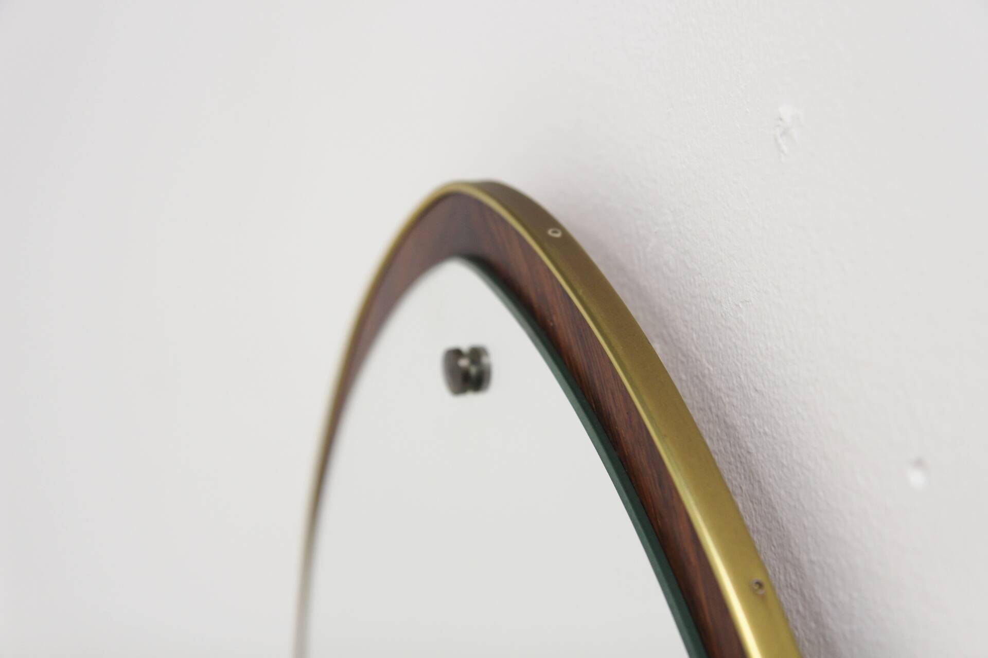 Scandinavian rosewood mirror, 84x42cm, Sweden, 1950