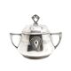 Art Nouveau sugar bowl, silver-plated brass, WMF, Germany, early 20th century