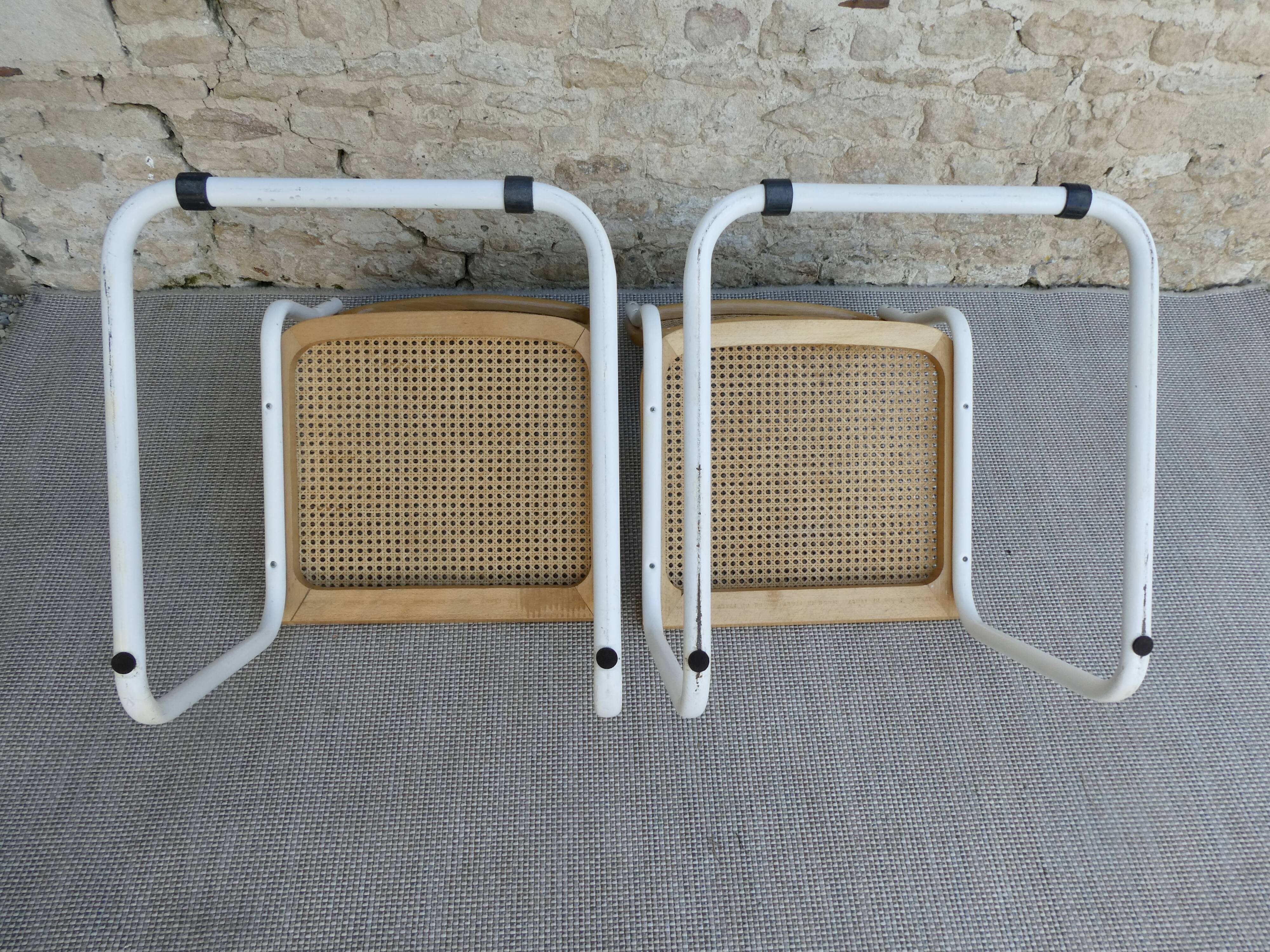 Pair of chairs B32 Marcel Breuer, Made in Italy