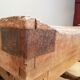 Ancien table billot de boucher trussant & cie, 1960