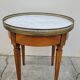 Antique Louis xvi style white marble hot water bottle coffee table