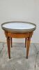 Antique Louis xvi style white marble hot water bottle coffee table