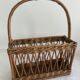 Bottle holder, woven wicker