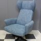Blue Highback swivel chair 1960s