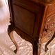 High wood and vintage marble console