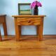 Paire de tables de nuit vintage 1980