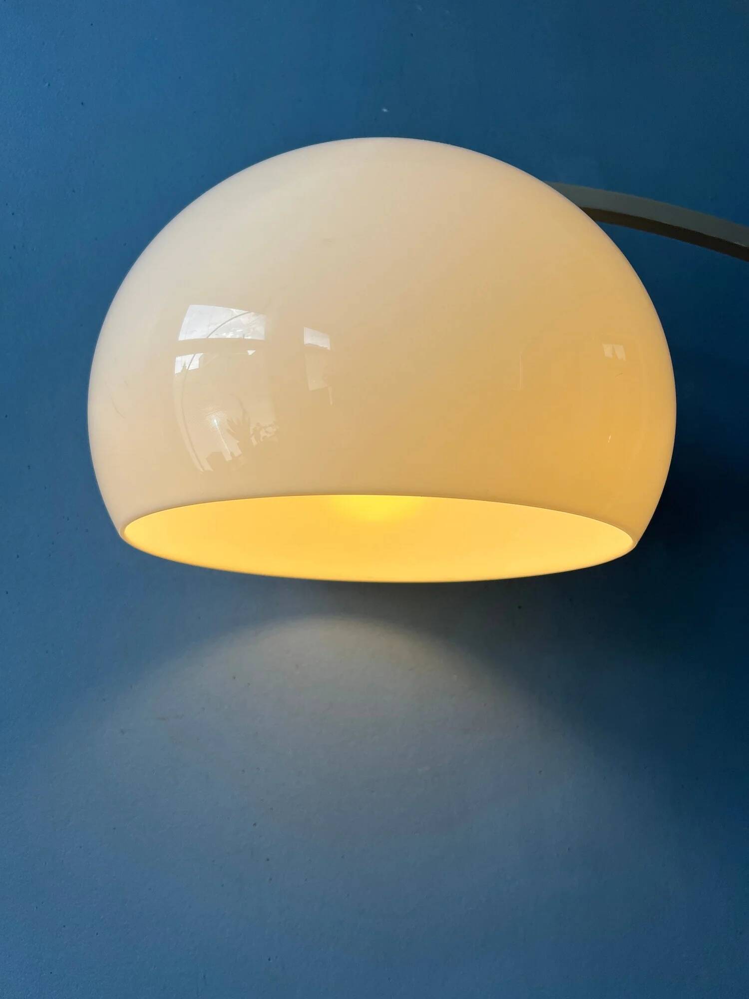 Vintage mid-century gepo space age mushroom arc floor lamp