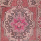 Vintage Turkish rug from Oushak, hand-woven 119x231 cm