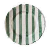 Green striped plate