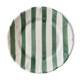 Assiette rayure vert