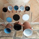 Coffee glazed terracotta