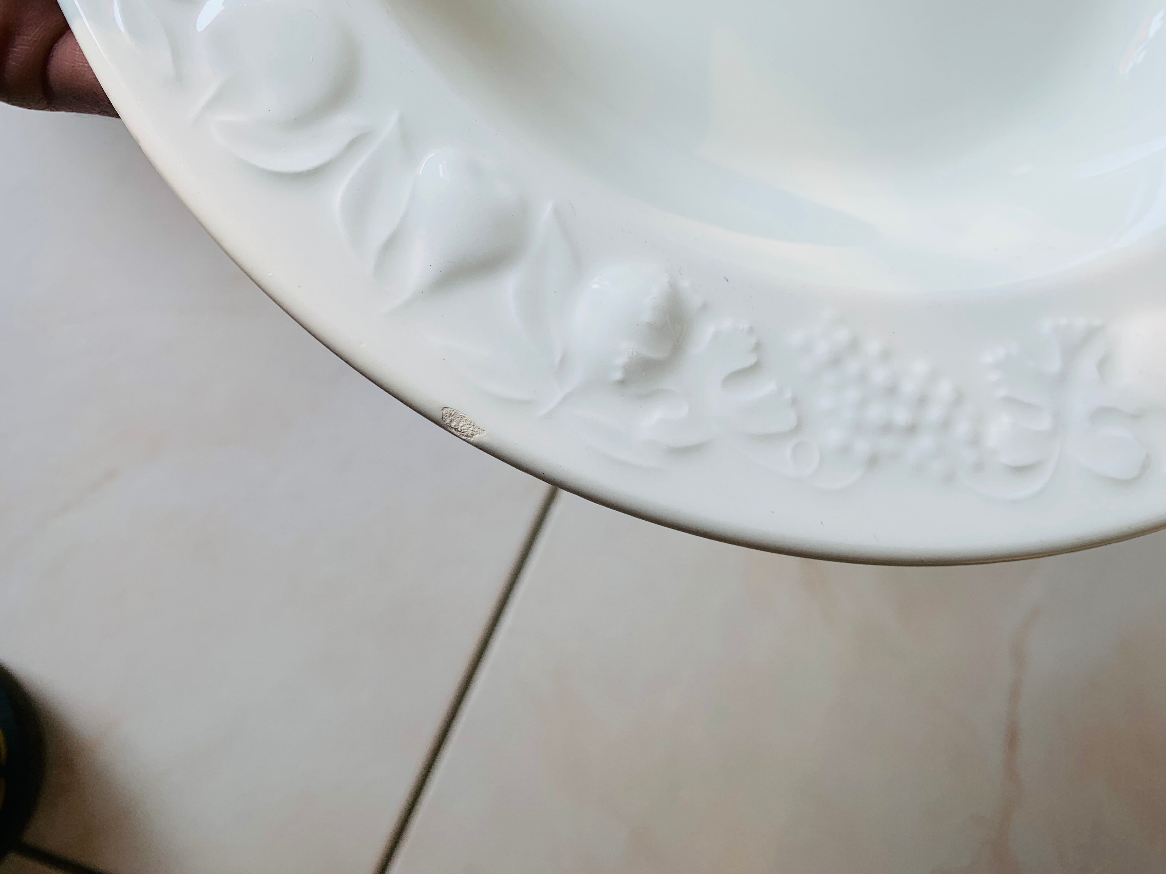 Italian ceramic plates model Fruits