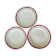 3 vintage porcelain dinner plates