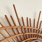 Vintage ortf rattan mirror