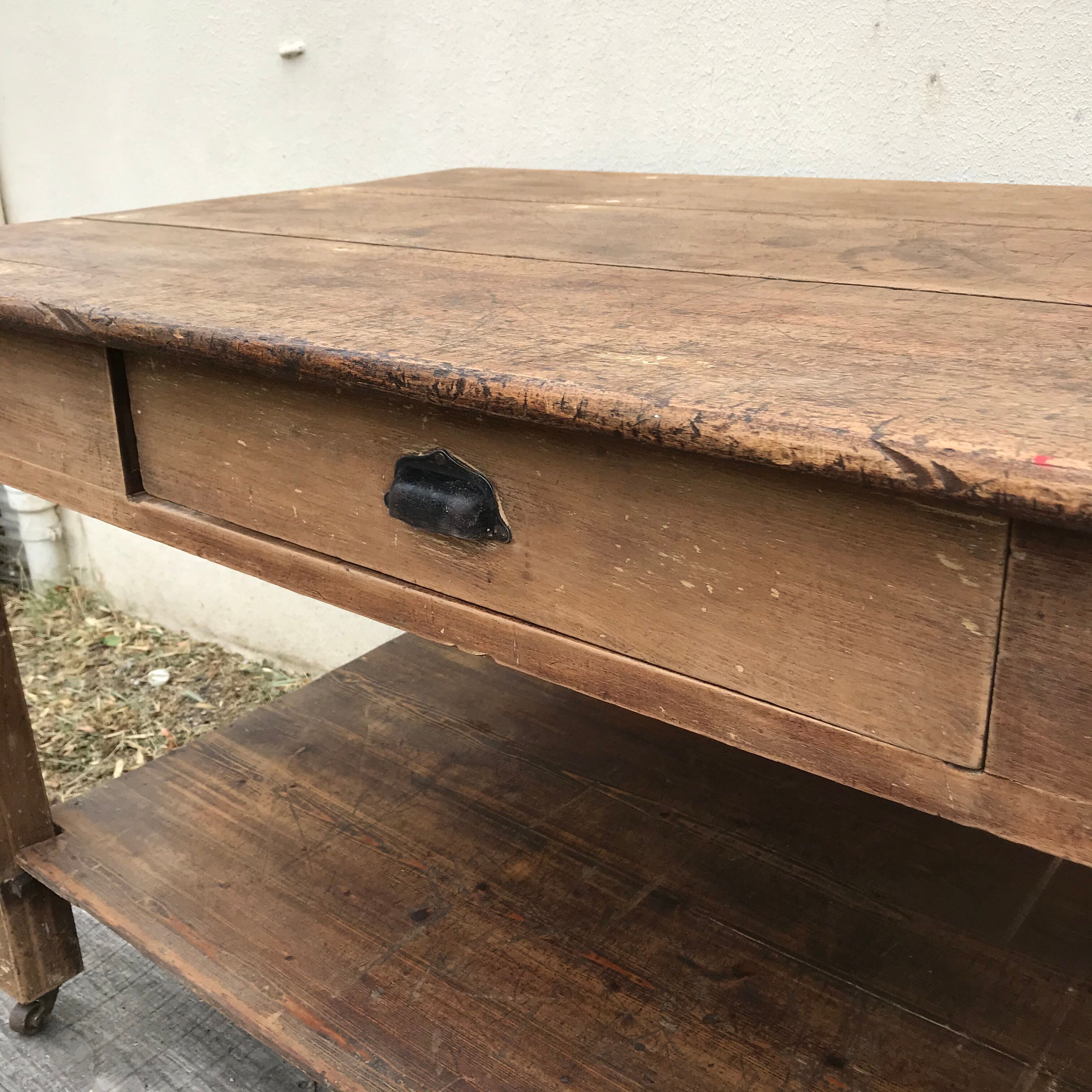 Old draper table