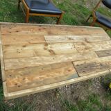 Rustic coffee table firm atmosphere