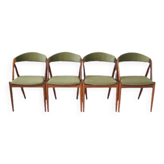 Lot de 4 chaises par Kai Kristiansen 1970