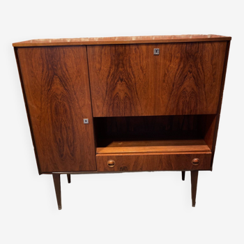 Scandinavian bar furniture from the 60s/70s in rosewood veneer.