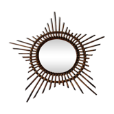 Miroir rotin étoile 660mm
