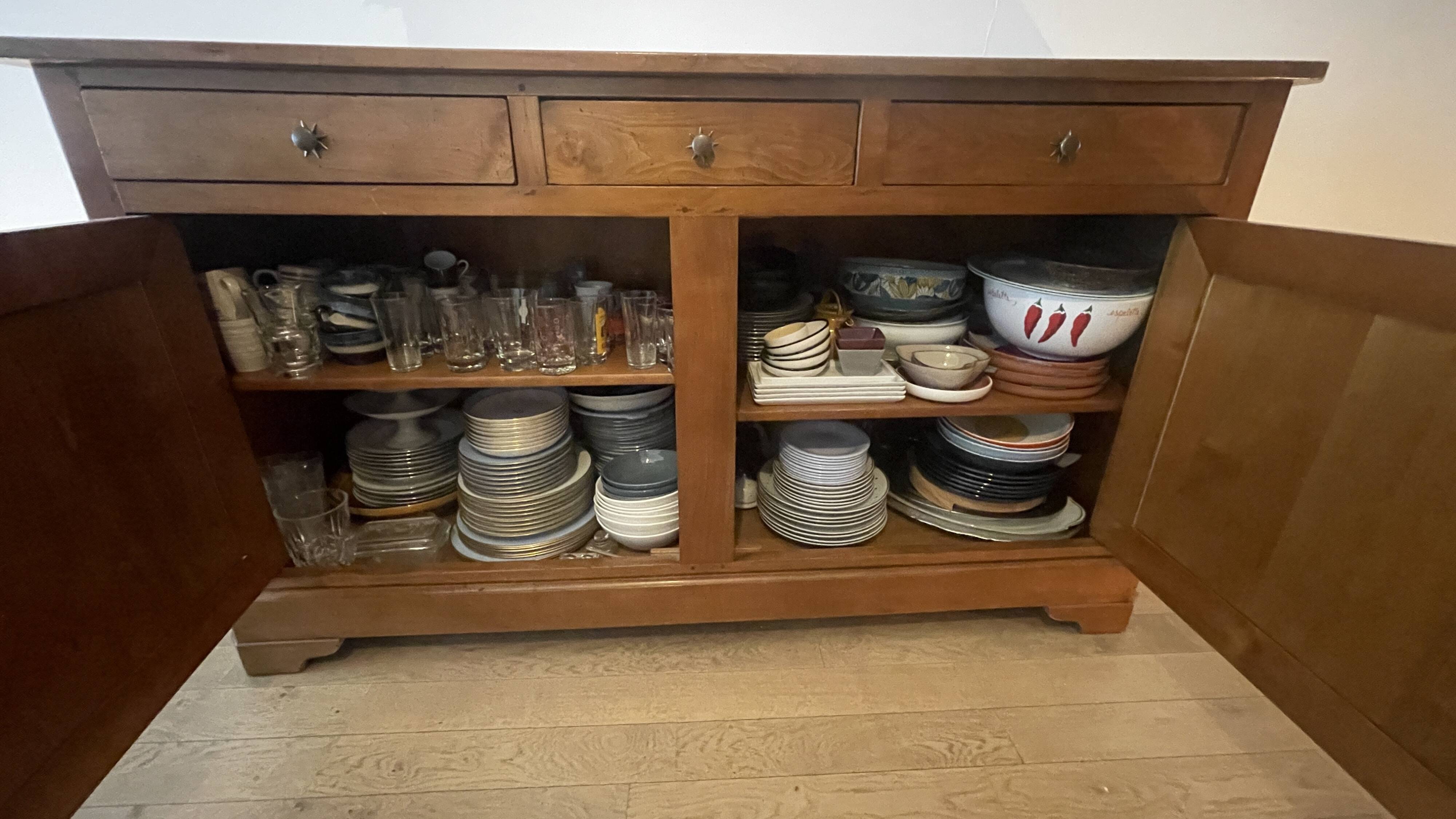 For sale: solid cherry wood sideboard.