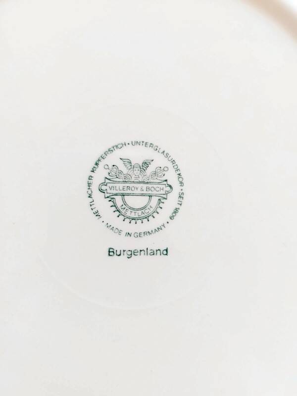 4 Villeroy & Boch Burgenland blue dinner plates