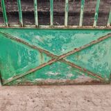 Antique garden gate iron door green 100x150cm