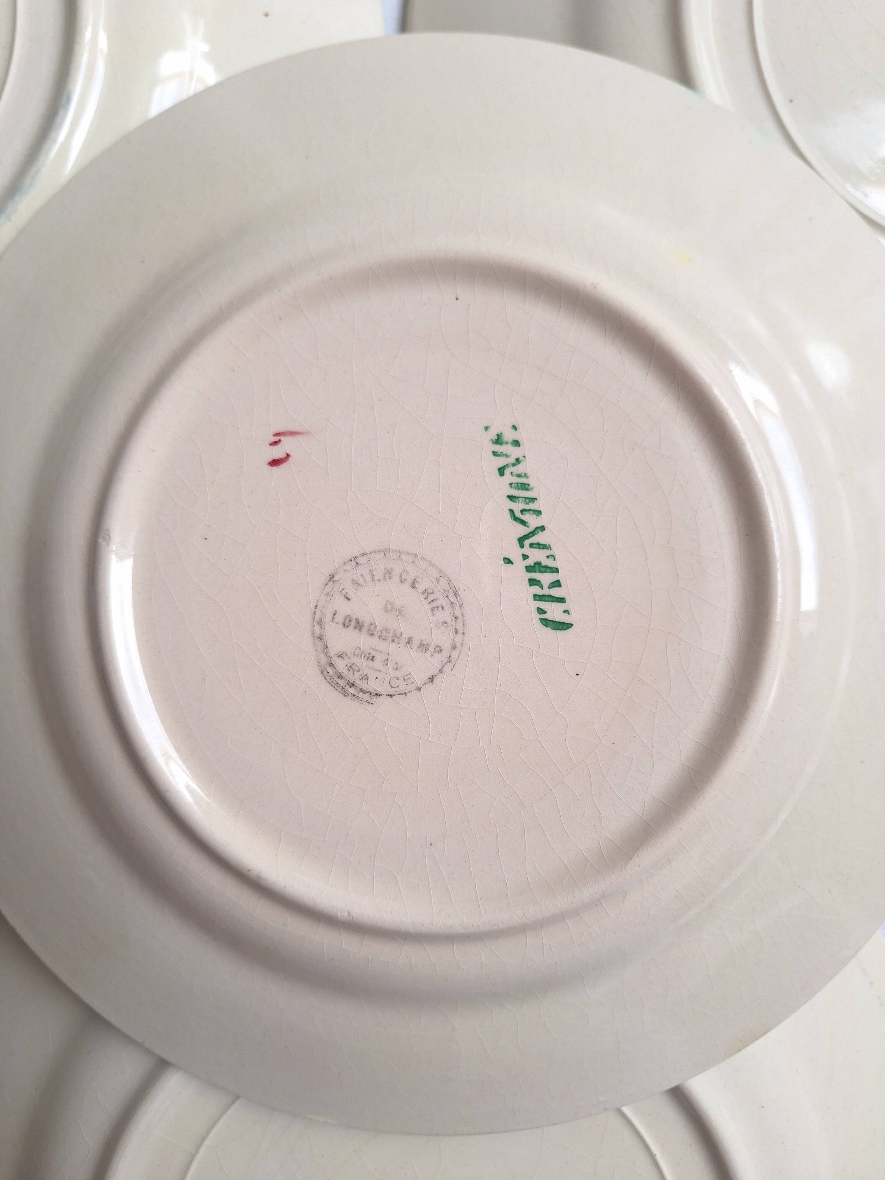Assiettes plates Longchamp