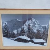 Vintage mountain view photo