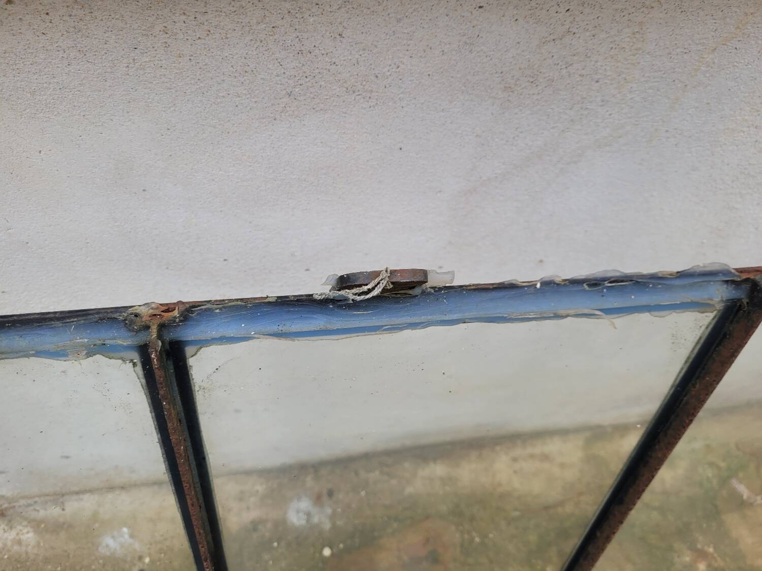 Old wrought iron marquee