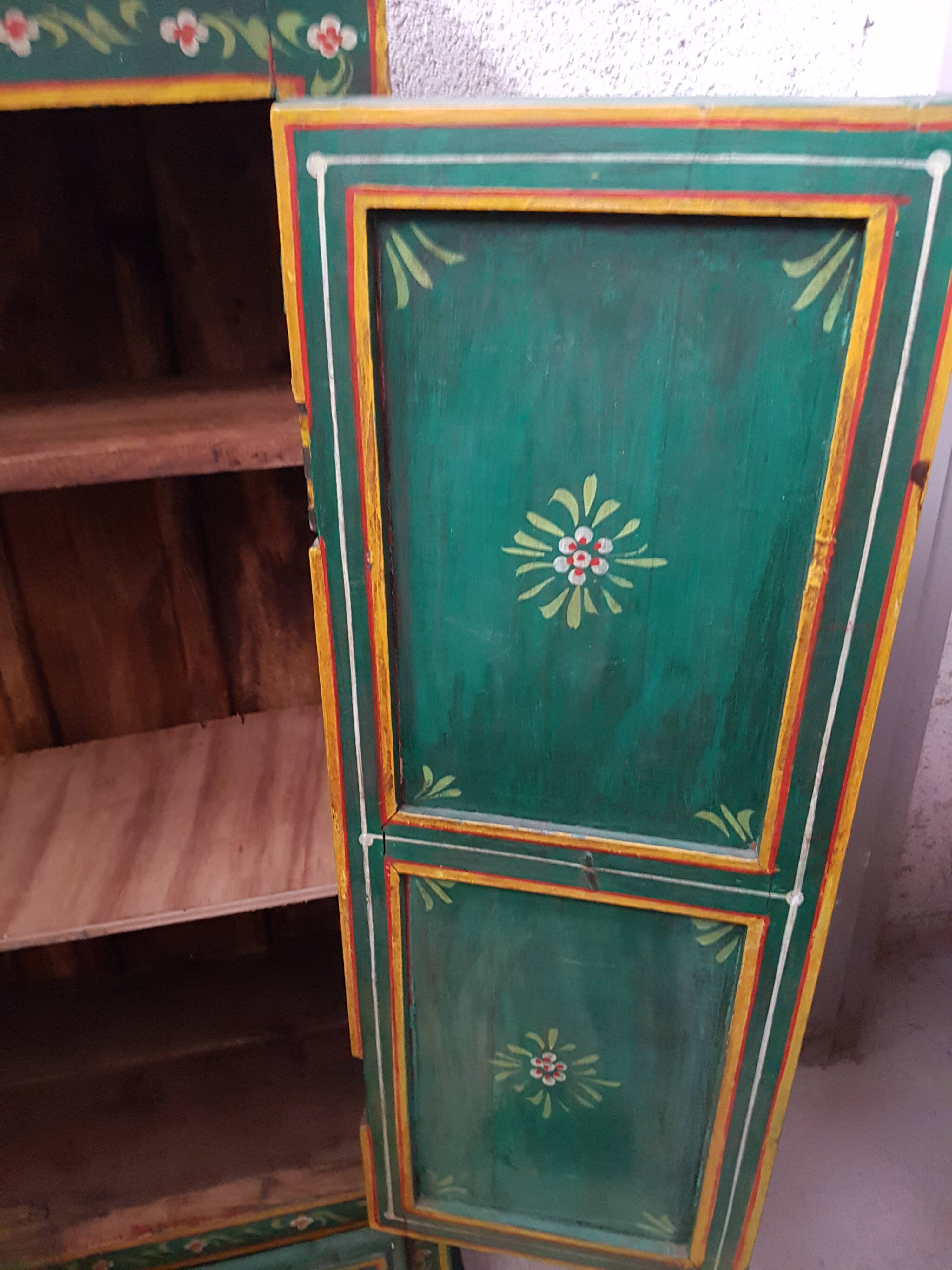 Indian painted cabinet