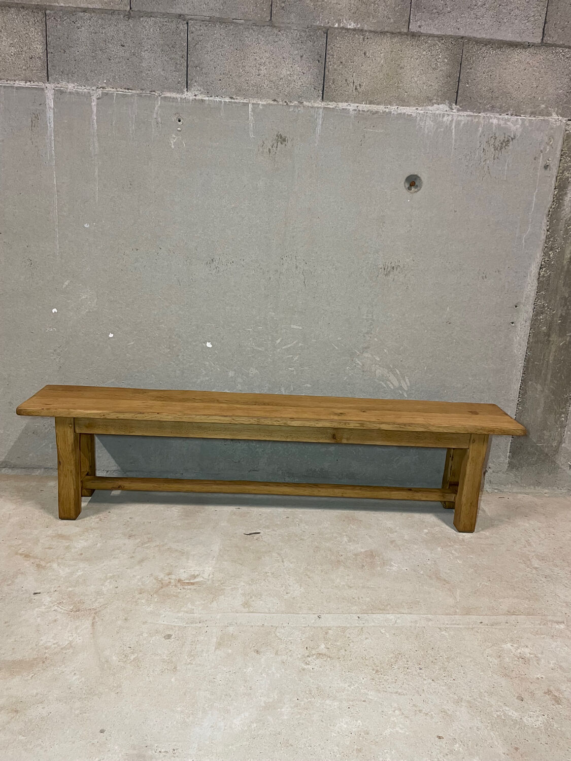 Long oak bench - authentic chic country spirit