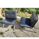 Pair of Vintage Hans Eichenberger Lounge Chairs in Faux Leather and Chrome Steel