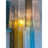 21st Century Multicolored "Squared" Murano Glass Wall Sconces - a Pair