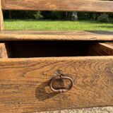 19th century walnut bench