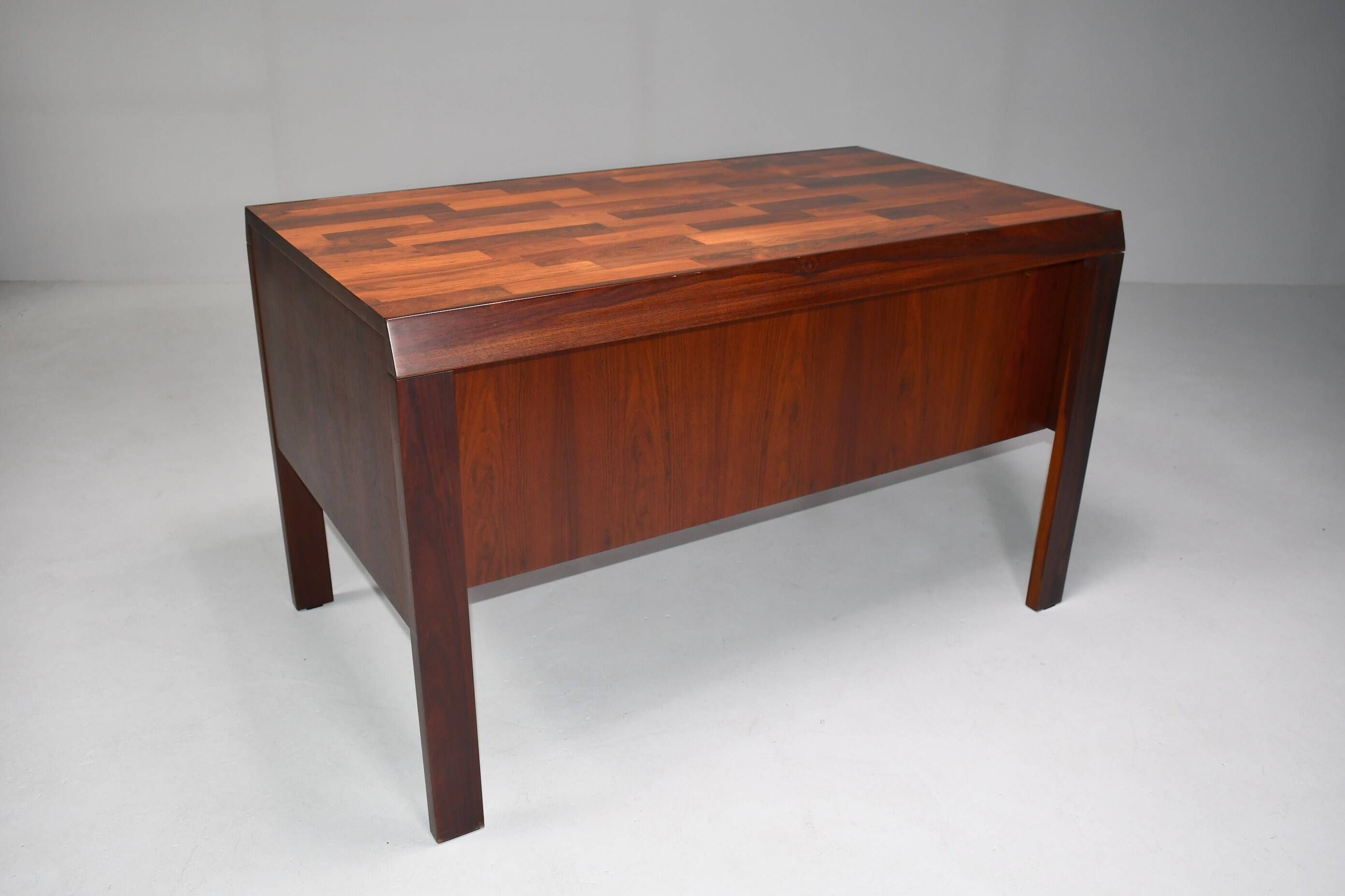 Rosewood desk by Jean Gillon for Italma. Brazil 1970's