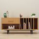 Commode à disques, design scandinave