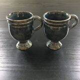 Paire de tasses bleu nuit