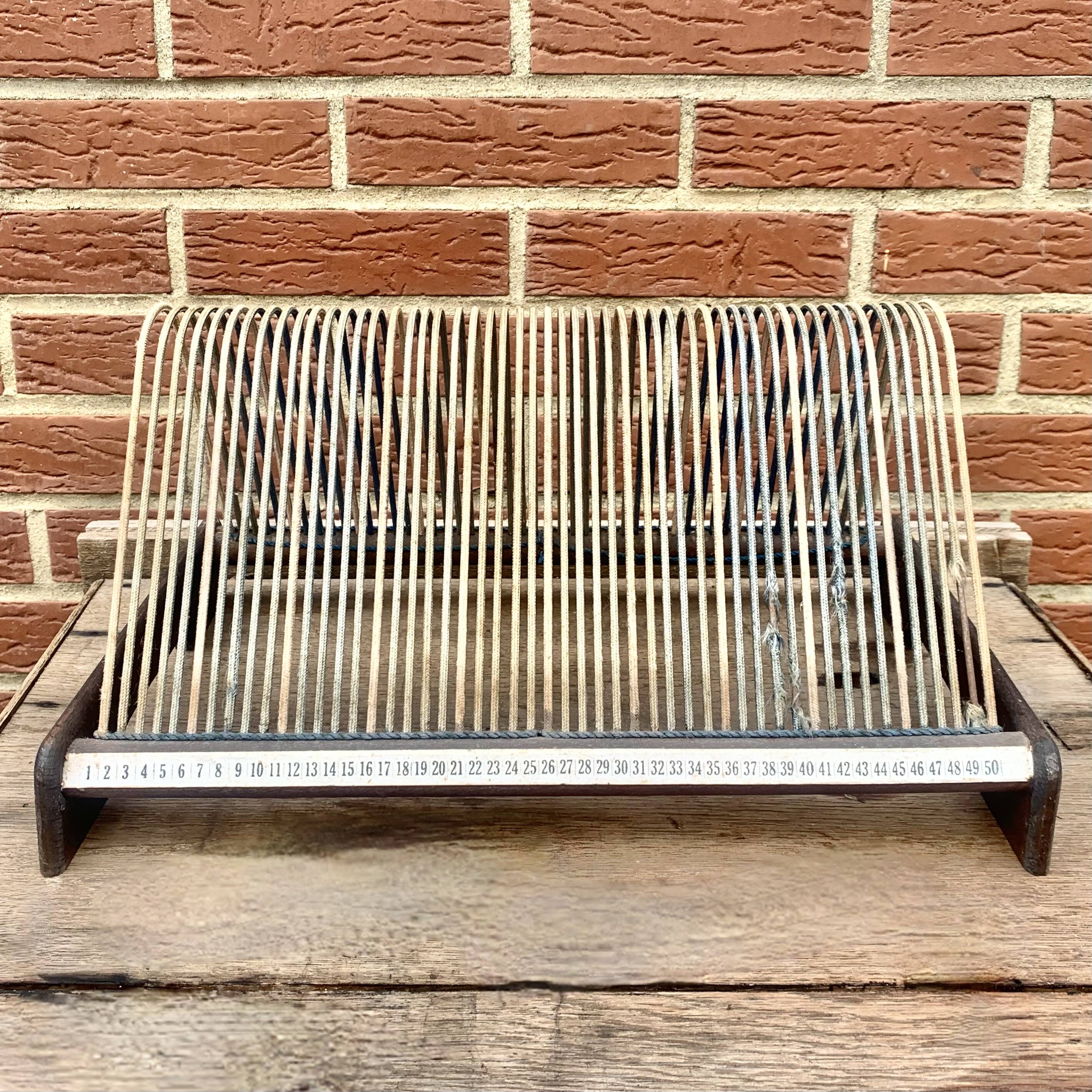 Vintage record holder for 50 vinyls - 1960s