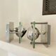 Lot de 2 appliques eyeball Space Age chrome vintage - années 70