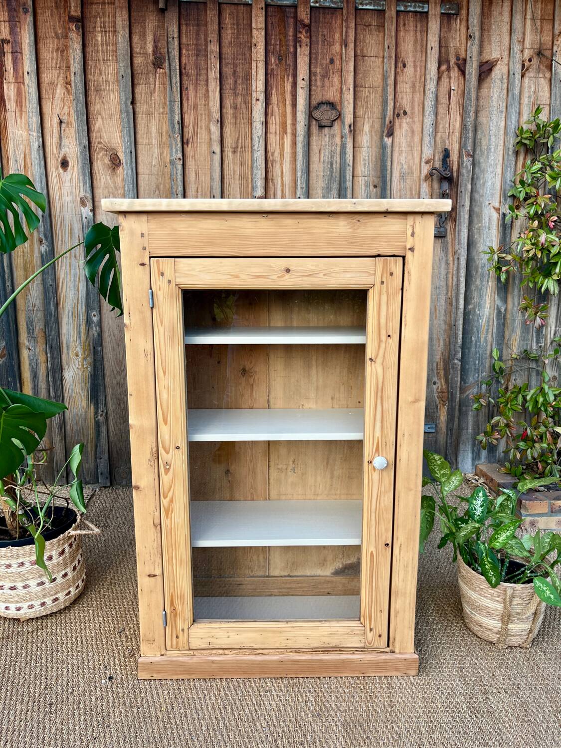 Solid wood display case