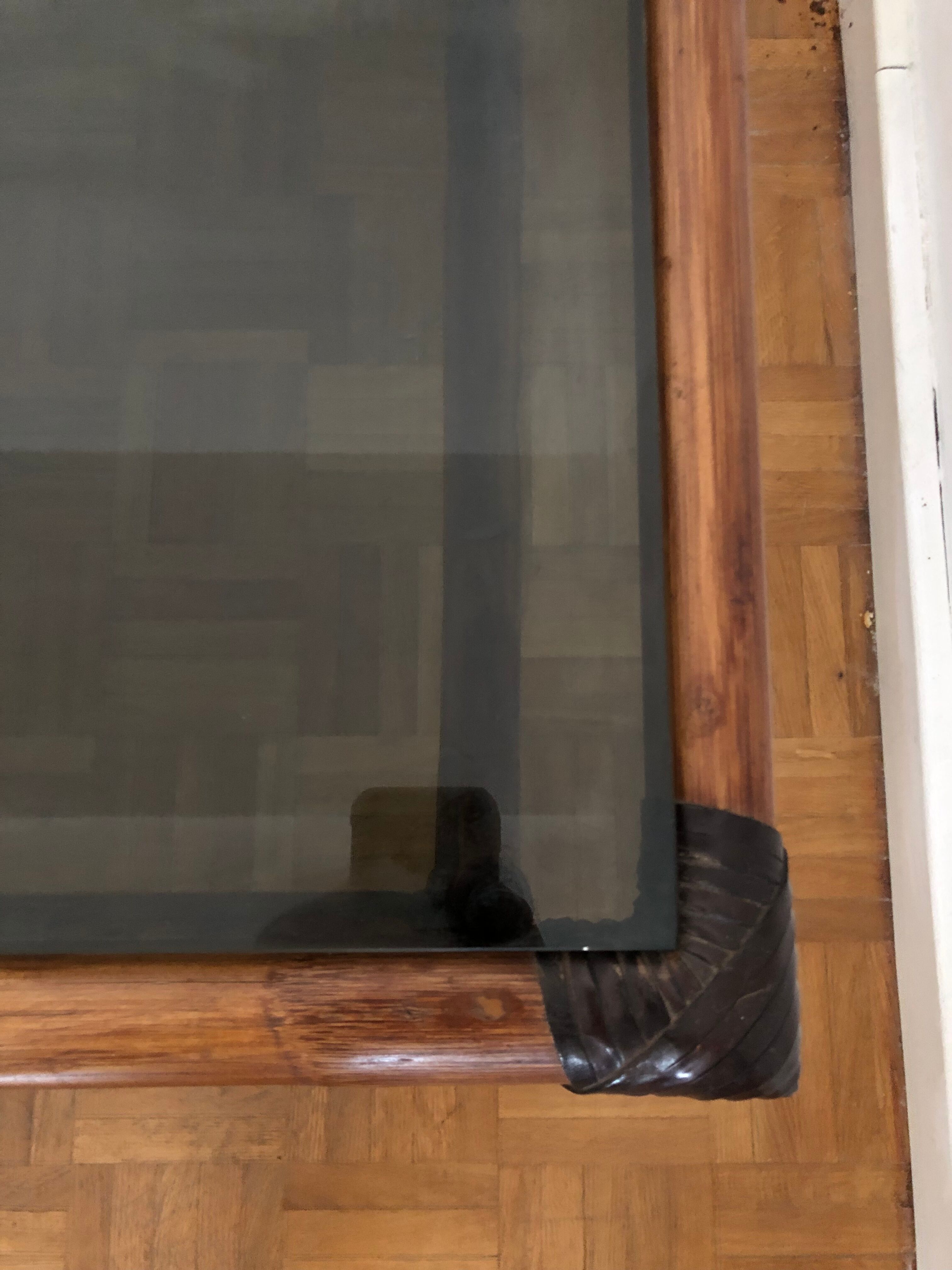 Vintage bamboo coffee table