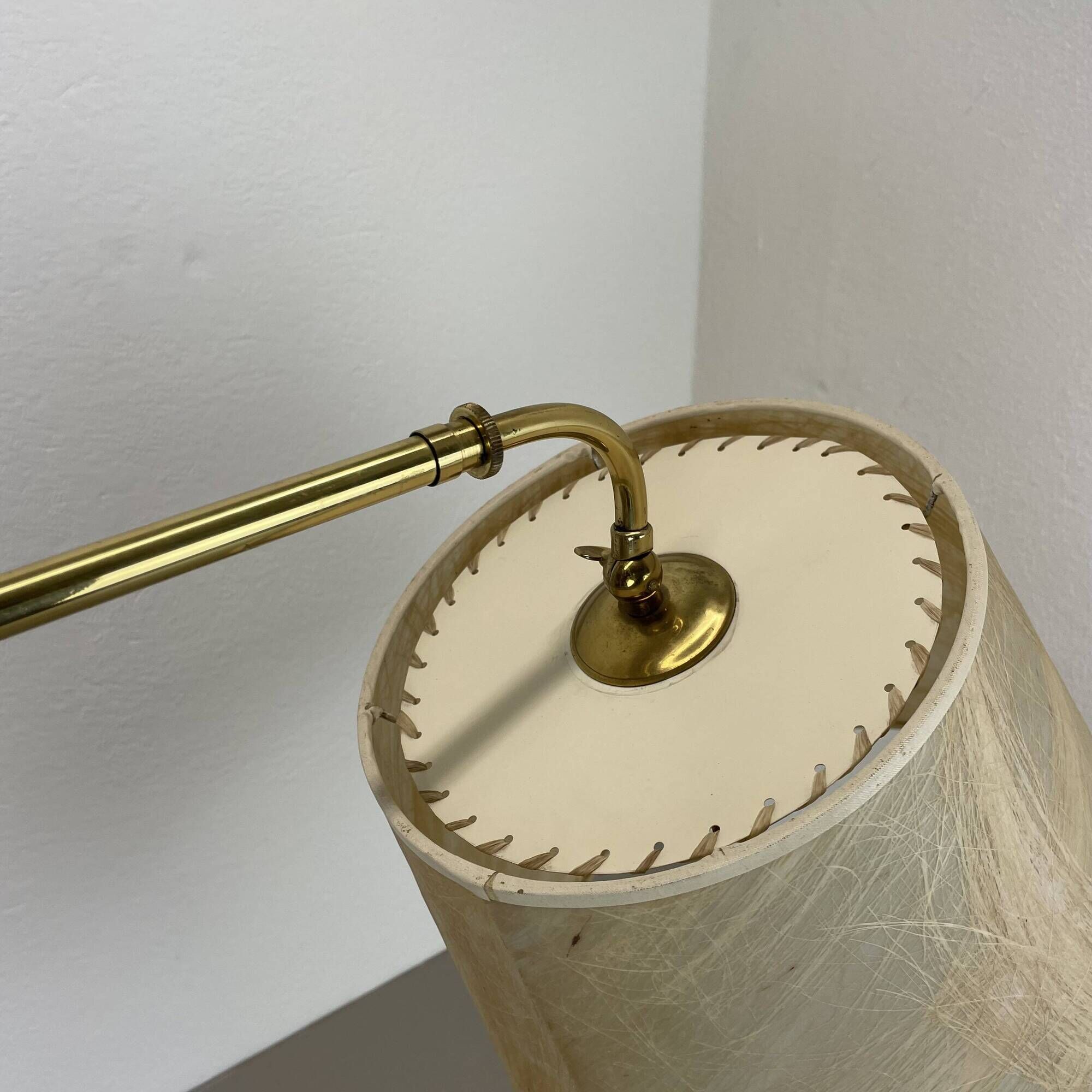XXL adjustable Brass Wall Light Italy, 1950s