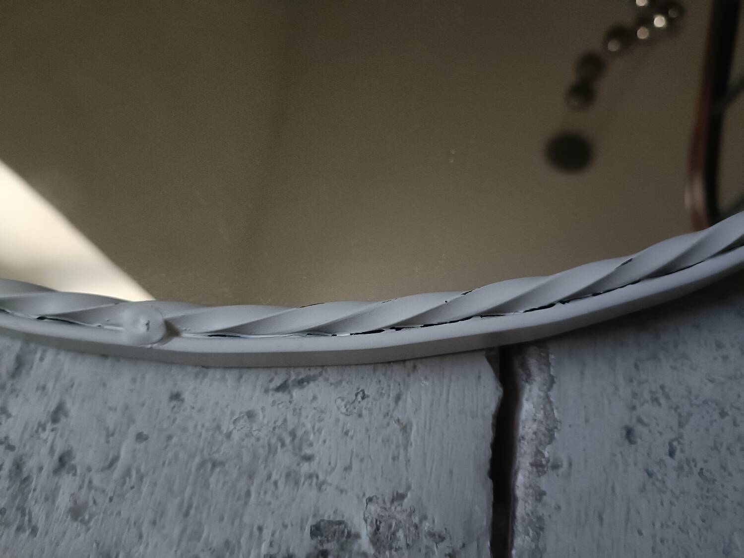 Vintage wrought iron mirror